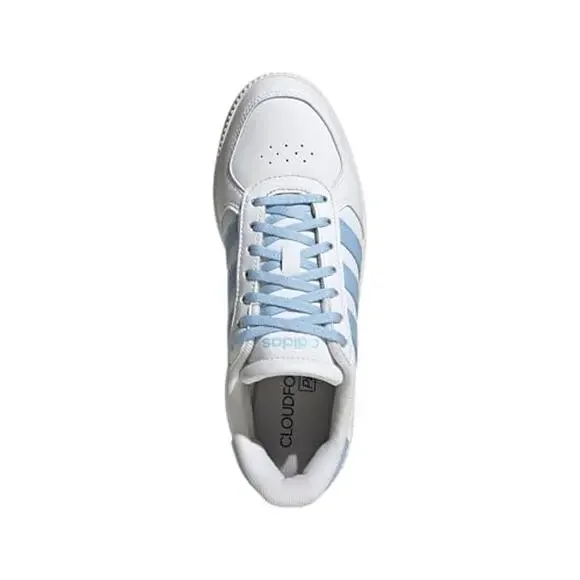NWT adidas Women's Breaknet Sleek Sneaker, White/Blue/Off White, 6 - Picture 3 of 7